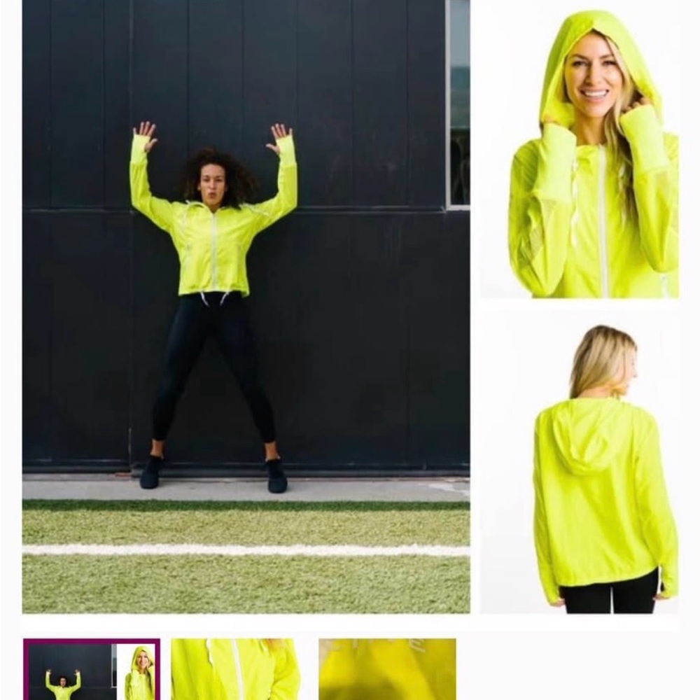 Zyia High-Visibility Hooded Utility Jacket - Neon Yellow